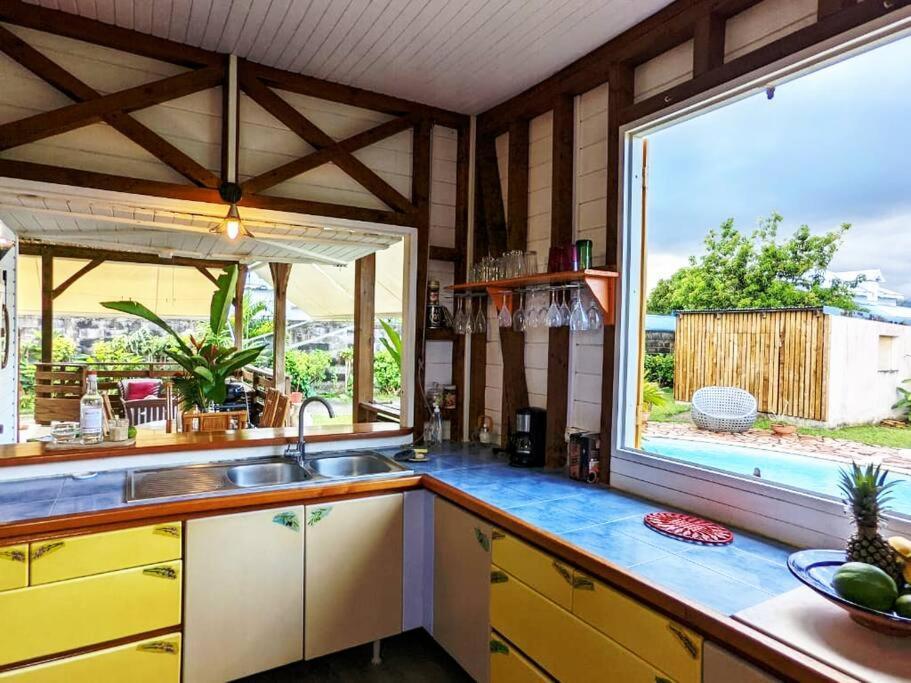 Lamentin Charmante Villa Creole Climatisee, Jardin Tropical Et Piscine Prives מראה חיצוני תמונה
